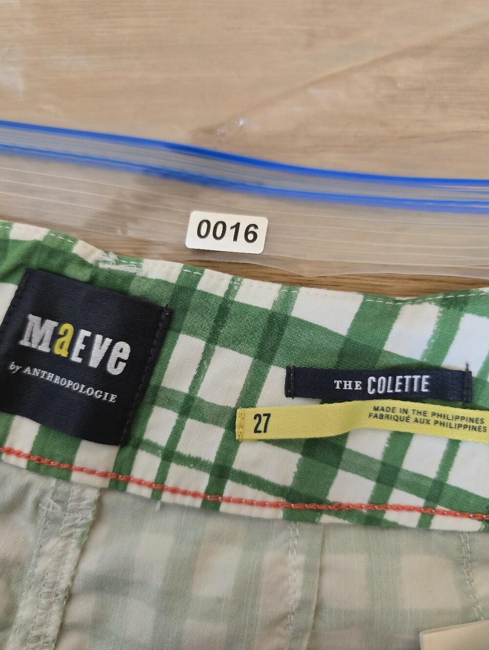 Maeve by Anthropologie The Colette Green Plaid Wide Leg Crop Pants Size 27 - Picture 6 of 14